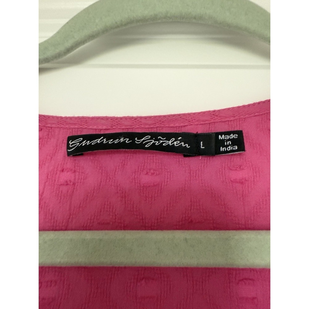 Gudrun sjoden dress Pink Shirt Short Size Large Casual - Picture 2 of 7